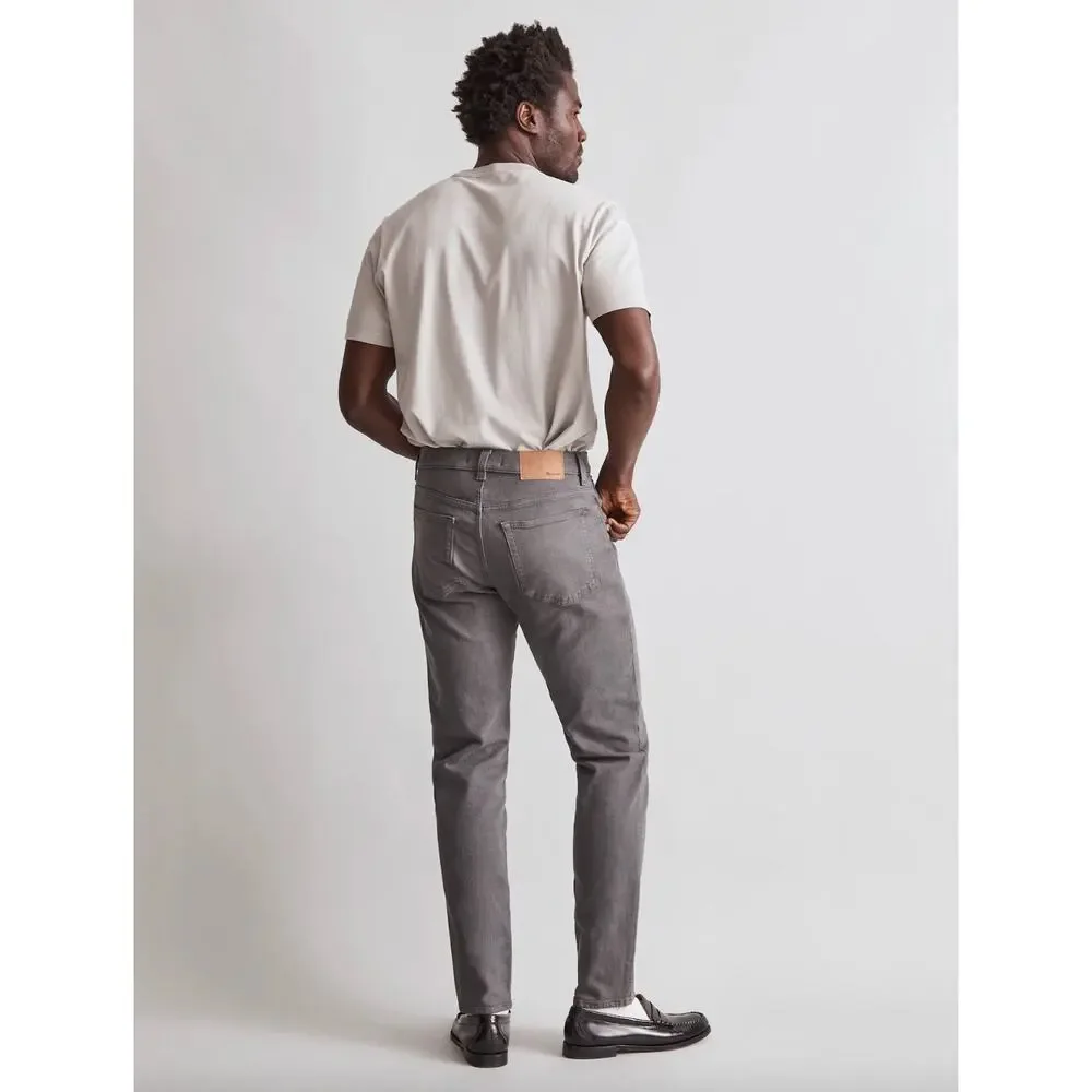 Madewell Garment Dyed Athletic Slim Jeans Thunder Cloud Gray Mens W 30 L 32 NWT
